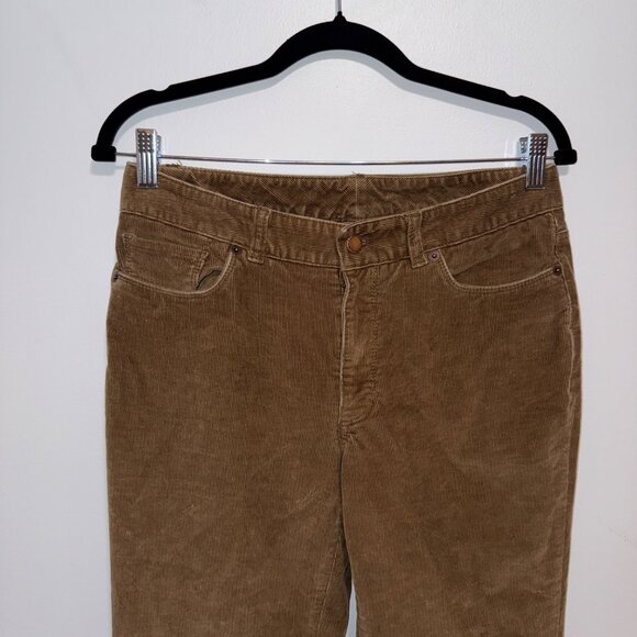 L.L. Bean Womens Favorite Fit Brown Corduroy Pants Size 6 - Picture 3 of 6